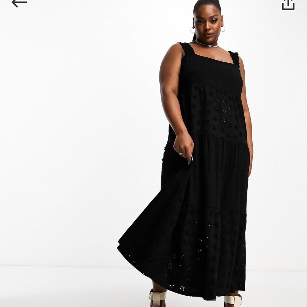 ASOS Black Sleeveless Maxi Dress